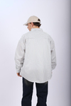 Yeşil Çizgili Poplin Oversize Gömlek G135