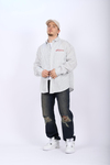 Yeşil Çizgili Poplin Oversize Gömlek G135