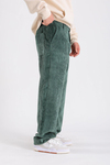 Yeşil Kadife Baggy Pantolon P1032