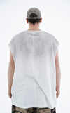 Yıkama Efektli Ekru Oversize Atlet CT01 MRT1754