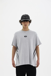 Yıkama Efektli Gri Oversize Tshirt CT01 25CY101