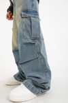 Yıkama Efektli Man Extra Baggy Jean Pantolon