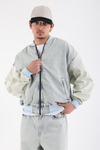 Yıkamalı Fermuarlı Oversize Jean Ceket C238