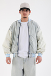 Yıkamalı Fermuarlı Oversize Jean Ceket C238