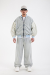 Yıkamalı Fermuarlı Oversize Jean Ceket C238