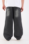 Yıkamalı Füme Baggy Jean Pantolon