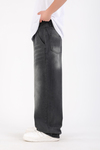 Yıkamalı Füme Baggy Jean Pantolon