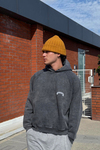 Yıkamalı Oversize Ask Ur Self Baskılı Hoodie