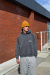 Yıkamalı Oversize Ask Ur Self Baskılı Hoodie