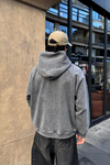 Yıkamalı Oversize Los Angeles Baskılı Hoodie