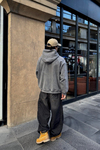 Yıkamalı Oversize Los Angeles Baskılı Hoodie