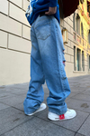 Yırtık Detay Bol Paça Jean Pantolon P757