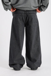 Yırtık Detay Füme Baggy Jean Pantolon P997