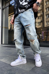Yırtık Diz Yıkamalı Jean Pantolon P600
