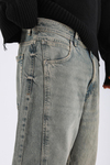 Zr Acid Wash Pens Detay Baggy Jean Pantolon P1112
