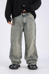 Zr Acid Wash Pens Detay Baggy Jean Pantolon P1112