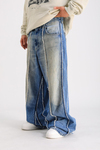 Zr Acid Wash Şerit Detay Baggy Jean P1051