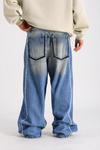 Zr Acid Wash Şerit Detay Baggy Jean P1051