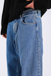 Zr Basic Mavi Baggy Jean Pantolon P1117