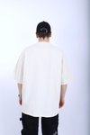 Zr Bej Waffle Kumaş Oversize Tshirt T989