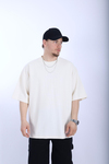 Zr Bej Waffle Kumaş Oversize Tshirt T989