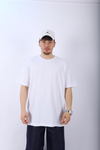 Zr Beyaz Oversize Basic Tshirt T966