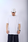Zr Beyaz Oversize Basic Tshirt T966