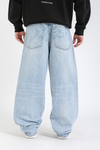 Zr Cep Baskılı Açık Mavi Baggy Jean Pantolon P1141