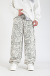 Zr Desenli Blok Detay Baggy Jean Pantolon P1142