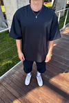 Zr Siyah Oversize Basic Tshirt T1156