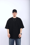Zr Siyah Waffle Kumaş Oversize Tshirt T988