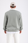 Zr Yeşil Polo Yaka Oversize Sweatshirt SW1197