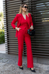 3`lü Blazer Takım - KIRMIZI