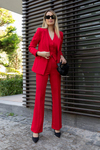 3`lü Blazer Takım - KIRMIZI