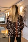Bambi Desenli Oversize Gömlek - KAHVERENGİ