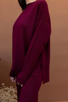 Bisiklet Yaka Triko Takım - BORDO