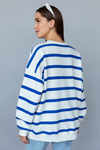 Çizgili Sweatshirt - SAKS