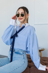 Blau Damen Hemden