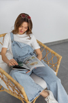 Denim Salopet - BUZ MAVİ