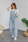 Denim Salopet - BUZ MAVİ
