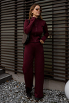 Fermuarlı Soft Scuba Takım - BORDO