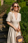 Gofre Maxi Elbise - BEJ