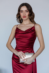 Burgundy Evening Dress