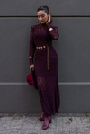 Güpürlü Dantel Takım - BORDO