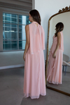 Halter Yaka Drape Detaylı Abiye - SOMON