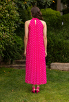 Halter Yaka Elbise - PEMBE