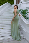 Halter Yaka Simli Abiye - HAKİ