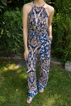 Halter Yaka Tulum - KAHVERENGİ