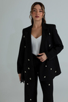 İncili Blazer Takım - SİYAH