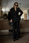İncili Blazer Takım - SİYAH